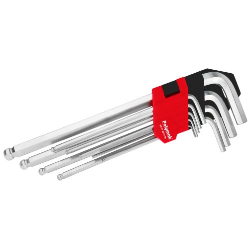 BALL END HEX KEY SET (9 PC)