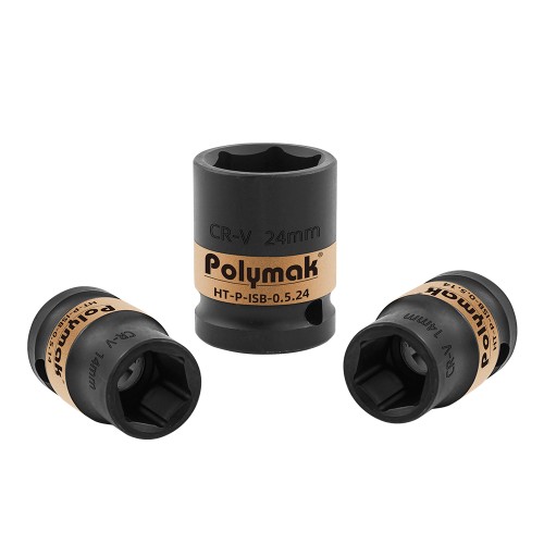 1/2" SQUARE DRIVE HEX.SOCKETS - BLACK